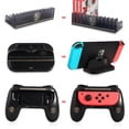 thumbnail image 3 of 3 in 1 Accessory Kit for Nintendo Switch & Switch OLED – Game Disk Holder, Controller Grips, Charging Dock, Monster Hunter Design Bundle, 3 of 5