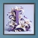 thumbnail image 3 of Pintura de diamante 5D DIY Wdftyju letra L 40x40cm decoración del hogar arte artesanal, 3 of 9