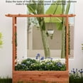 thumbnail image 6 of Riedhoff Wooden Raised Garden Bed with Trellis, Hanging Roof & Side Trellis, 79 x 17 x 45", 6 of 7