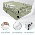 thumbnail image 4 of Quilts Full Size, Sage Green Botanical Soft Comforter Bedding Set for Bed, Farmhouse Laugh Love Leaves Lightweight Quilted Bedspread with Pillow Cover(2 Pieces) for All Season, 78x90 Inch, 4 of 9