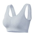thumbnail image 2 of Blczomt Bralettes for Women with Support Nursing No Wire Comfy Blue Push Up Everyday Bras, 2 of 6