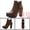 Brown, variant on BLISSFUL STEP Women's Chelsea Boots Platform Block Cleated Sole Heel Brown 8.5