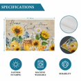 thumbnail image 6 of Yellow Sunflowers Placemats Set of 4, Elegant Pastoral Floral Daisy Bees Placemats for Dining Table, Place Mats for Kitchen Tabletop, Waterproof Wipeable Dining Table Mats Set, 6 of 9