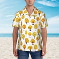 thumbnail image 2 of Xecao Qutumn Tree print Hawaiian shirt - a stylish short-sleeve button-down for men, perfect for casual beach and tropical outings., 2 of 9