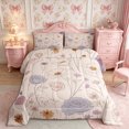 thumbnail image 2 of Manfei Cottagecore Blossom King Size Comforter Sets 3pcs,Vintage Flowers Leaves Comforters King Size,1 Comforter and 2 Pillowcases,Reversible, 2 of 6