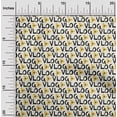 thumbnail image 2 of oneOone Cotton Jersey Yellow Fabric Text Diy Clothing Quilting Fabric Print Fabric By Yard 58 Inch Wide, 2 of 5