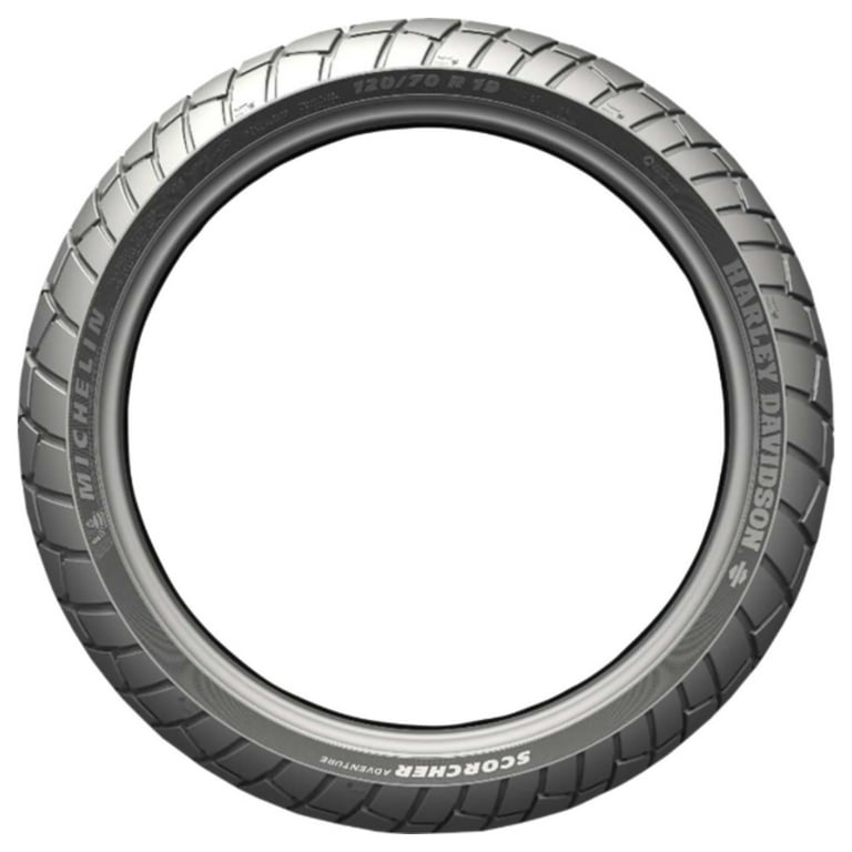Michelin Scorcher Adventure Front Tire - 120/70R-19, For Harley-Davidson Adventure Touring