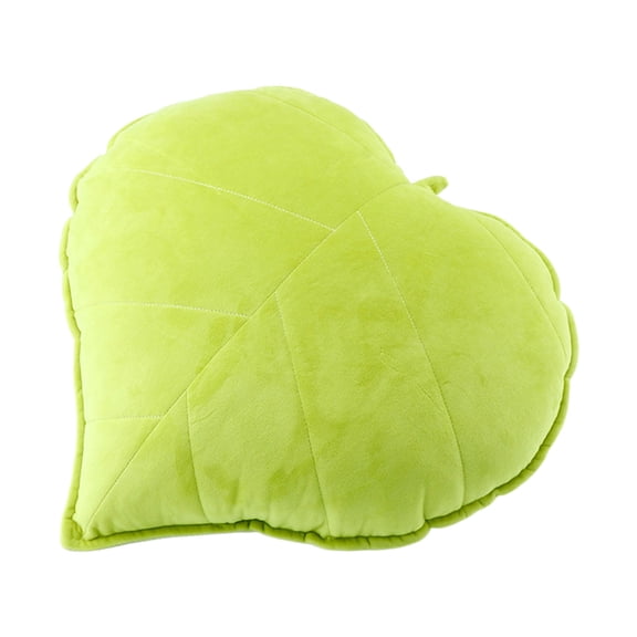 Leaf Shape Throw Pillow 17.7x17.7 Inch Cute Novelty Plant Plush Cushion Backrest Pillow Home Decoration for Sofa Couch Living Room Bedroom Car Lumbar Support