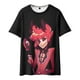 thumbnail image 2 of Hazbin Hotel Hombres Camiseta Manga Corta Impreso Verano Cuello Redondo Top Casual Sudadera Rojo/L, 2 of 4