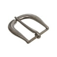 thumbnail image 2 of Single Prong Vintage Crescent Belt Buckle 1.5" Fit - Antique Silver/Brass, 2 of 2