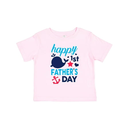 

Inktastic Nautical Themed Happy 1st Father s Day Gift Toddler Boy or Toddler Girl T-Shirt