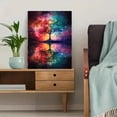 thumbnail image 5 of Cosmic Galaxy Tree Canvas Wall Art，Suitable for Living Room， Bedroom， Office， Yoga Studio， and Meditation Room Decoration., 5 of 8