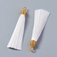 thumbnail image 3 of 10pcs Nylon Tassel Big Pendants with Iron Findings Golden Mixed color 86x9.5mm Hole: 3x5mm, 3 of 3