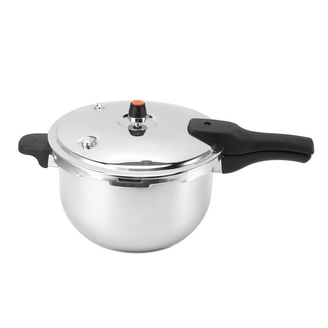Stainless Steel Pressure Cooker, Explosion Proof, Multifunctional with Safety Valve 80KPA, Security Handle Cooking Pot, For Induction Cooker, Gas Stove Open Flame, Electric Stove