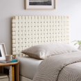 thumbnail image 2 of Headboard, Twin Size, Natural Beige, Vegan Leather, Bedroom, Modern Contemporary HB36748, 2 of 9