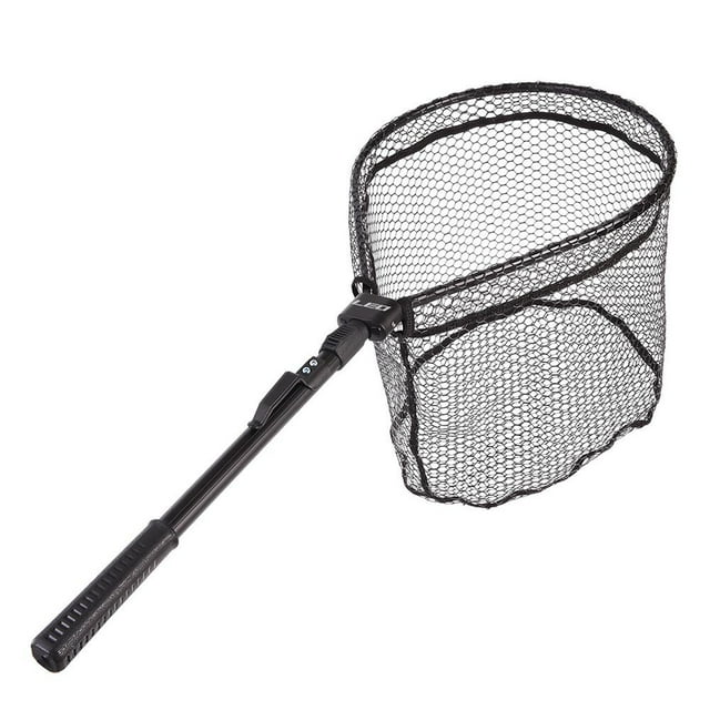 CAROOTU Collapsible Fishing Net Aluminum Alloy Foldable Nylon Mesh Fish Catching Landing Fishing Nets
