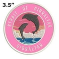 thumbnail image 2 of Strait of Gibraltar Dolphin Sunset 3.5 Inch Iron Or Sew On Embroidered Fabric Badge Patch Ocean Beach, Salt Life Iconic Series, 2 of 2