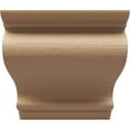 thumbnail image 2 of 5"W x 5"D x 5"H Wide Scroll Rough Cedar Woodgrain TimberThane Corbel, Primed Tan, 2 of 6