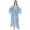 Light Blue, variant on Moomaya Womens Sleep Kaftan V-Neck Cover Up Long Caftan Maxi Dress