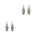 thumbnail image 1 of Minnieouse Pendientes bohemios para mujer, elegantes y modernos, con gotas coloridas, pendientes colgantes, negro negro 2Conjunto, 1 of 6