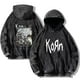 thumbnail image 3 of Sudadera con capucha de la banda de Rock Korn para hombre y mujer, ropa de calle Vintage de la gira mundial, sudaderas lavadas de algodón, Jersey Retro de gran tamaño, Y2k, 3 of 4