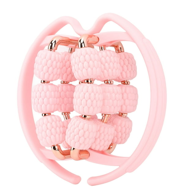 Circular Leg Clamps Massger Multipurpose Muscular Relaxation Three Layers Handheld 18 Wheels Muscle Roller Pink,WheelsMuscleRoller,LegMuscleRollerMassager