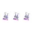 thumbnail image 4 of Advancent Ramos de flores secas Flores prensadas Decoraciones de mixtas Hermosos accesorios de bricolaje para tarjetas de boda kit de flores juego de flores moradas 3piezas, 4 of 6
