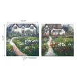 thumbnail image 2 of Hand Painted Canvas Wall Art Floral Garden - Set of 2, 2 of 3