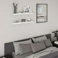 thumbnail image 2 of Ballucci 36" Floating Shelves, 2-Pack Wood Wall Shelf Set with Invisible Brackets, 6" Deep, White, 2 of 9