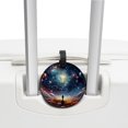 thumbnail image 3 of Galactic space Set of 2pcs PU Leather Round Suitcase Tags with Privacy Cover and Name ID Tag - Ideal for Travel Luggage, Handbags, Backpacks, School Bags, 3 of 6