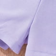 thumbnail image 4 of NIEWTR Girls Two Piece Sets Short Sleeve Tshirts and Drawstring Shorts With Pockets Summer Outfits Size 6-14 2Pcs Summer Beach Outfits 8-9 Years,Purple, 4 of 9