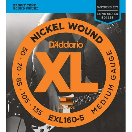 Best Nickel Wound Bass Guitar Strings - Fits long scale basses by (Best Value Guitar Strings)