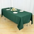 thumbnail image 6 of Efavormart 60x102" Seamless Premium Hunter Emerald Green 200 GSM Linens Polyester Rectangle Tablecloth Commercial Grade For Wedding Banquet Restaurant, 6 of 11