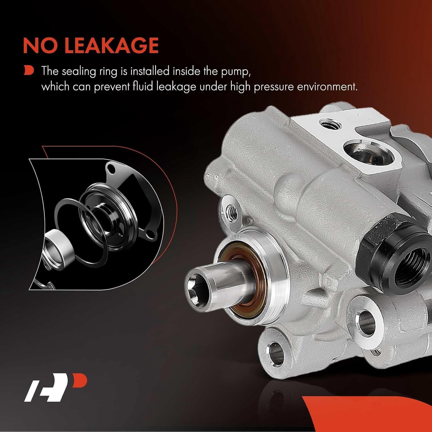 A-Premium Power Steering Pump Compatible with Ram 2500 2011-2012, 3500 2011-2012, 4500 2011-2012, 5500 2011-2012, L6 6.7L, Replace # 21-4084, 964084R