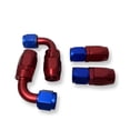 thumbnail image 2 of 10AN/8AN/6AN Fitting Stainless Steel Braided Oil Fuel Hose Line Kit 5Feet Red, 2 of 5