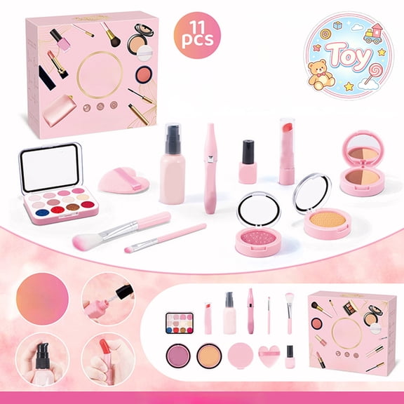 Princess Pretend Dressing Table Playset with Simulated Beauty Accessories, Makeup Pretend Play Toys, Fashion Salon Role Play Kit, Christmas Birthday Gifts, Toys for Toddler Baby Kids Girls, Age 3