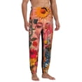 thumbnail image 4 of Kdxio Vibrant Floral Collage Portrait Pattern Joggers,Sweatpants for Men with Pockets-3X-Large, 4 of 5