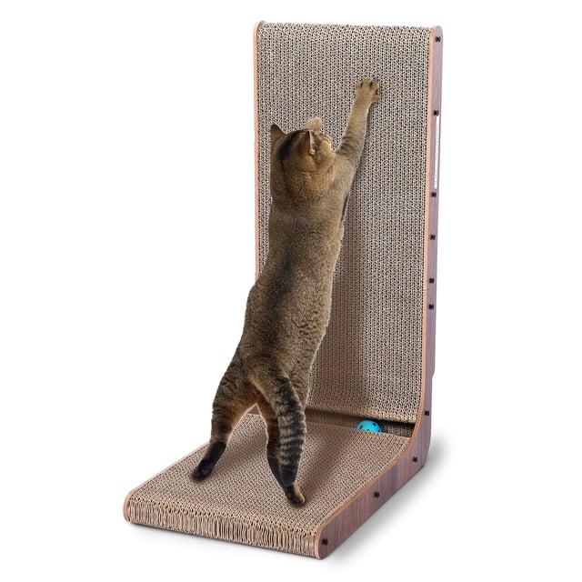 Cat Scratcher Fluffydream con juguetes para gatos, pista de pelotas y cama lounge