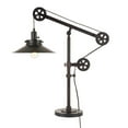 thumbnail image 3 of Evelyn&Zoe Traditional Metal Wide Brim Table Lamp with Pulley System, 3 of 12