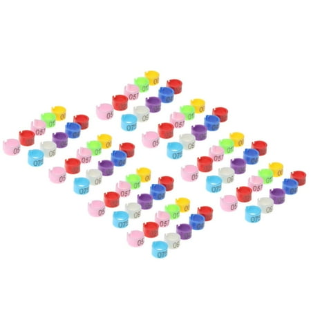 50x Bird Special Foot With Electronic Chip Tags Training s for Parrot Quail Finch Canary Poultry Foot s Chicks Duck Clips