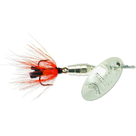 UPC: 0023634010719 | Panther Martin Deluxe Fly Silver & Orange 1/8 oz. Size 4 Flies & Poppers
