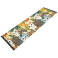 thumbnail image 6 of Ryvnso Cute Cat Cartoon Bedroom Runner Rug 2'x6' Hallway Area Carpet Non Slip Entryway Mat with Tassels, 6 of 8