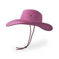 thumbnail image 6 of Cowboy Hat, Sun Hat Faux Felt Leather Suede Travel Cap Western Hat Outdoor Sun Protect Pink, 6 of 7