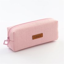 UttpKLBx Mesh Zipper Pouch Clear Makeup Pouch Fabric Pencil Pouch 3 Ring Binder, Cute Pink Pencil Case (Pink)