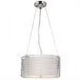 thumbnail image 2 of Four Light Polished Chrome Drum Shade Pendant, 2 of 2