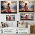 thumbnail image 4 of Designart "Yoga Meditation With A Pink Theme II" Yoga Floater Framed Wall Decor, 4 of 5