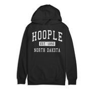 Hoople North Dakota Classic Established Premium Cotton Hoodie
