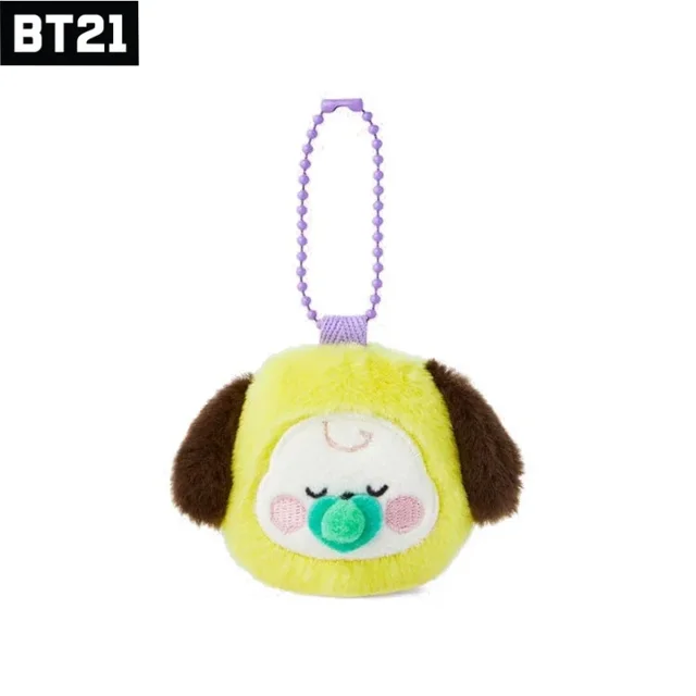 Mini llavero de peluche de 8 cm Bt21 Kawaii, popular Anime Cooky Koya RJ, colgante para chupete de bebé, muñeco de peluche, colgante para bolso, adorno, regalo para niña