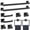 Matte Black-Set B-10-pieces Set, variant on 5-pieces Set Brushed Gold Set A Bath Hardware Accessory Set
