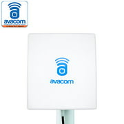 AVACOM Long Range WiFi Extender Panel Antenna for Wireless IP Camera and Router 2.4GHz 14dBi Directional Antenna 802.11b/g/n, RP-SMA Male Connector with Adapter